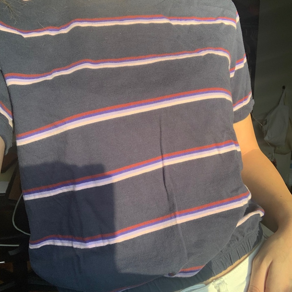 Vans striped crop top